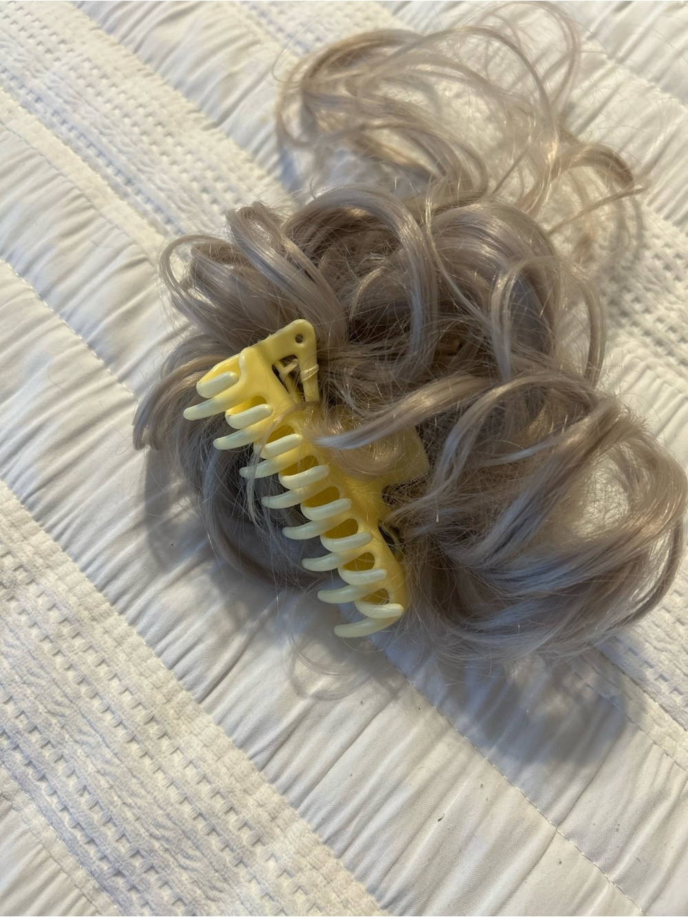 Silver, frosted Hair Claw Clip Hairpiece